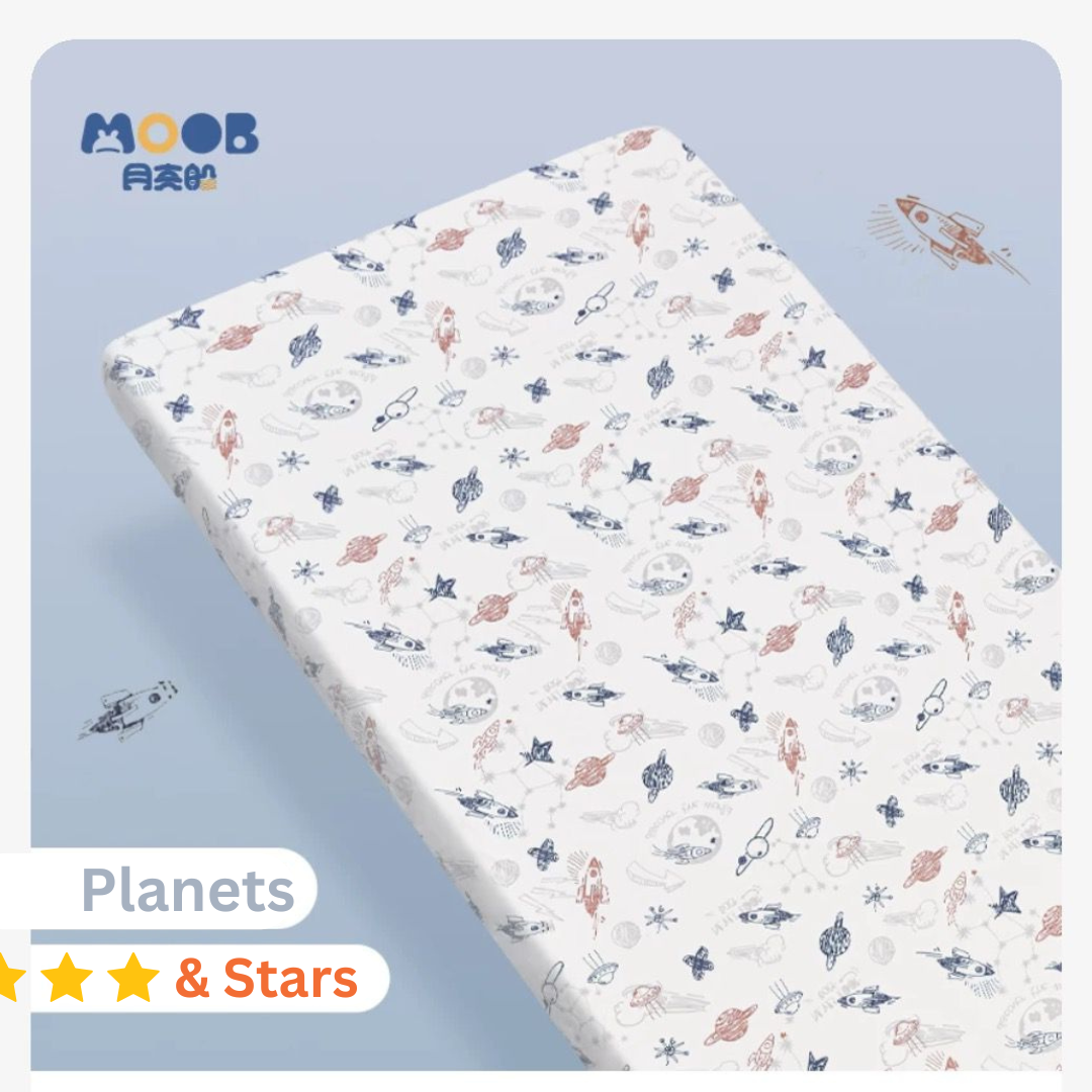 MOOB Baby Mattress Cover (100% Cotton)